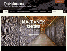 Tablet Screenshot of holocaust.com.au